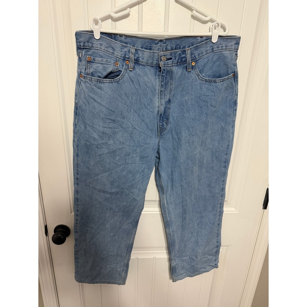 Levi's 550 Relaxed Fit Jeans Mens 40x30 Light Blue Denim Straight Leg Pants